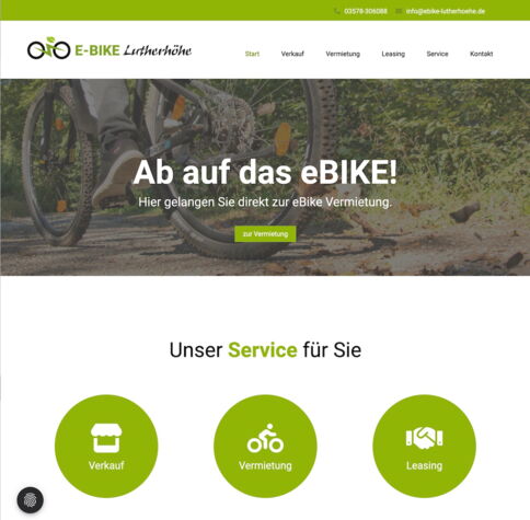 Informieren Sie sich ueber unsere Angebote rund um eBike und Auto
