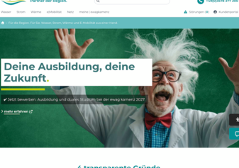 Screenshot neue Website online