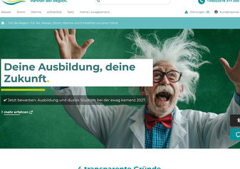 Screenshot neue Website online
